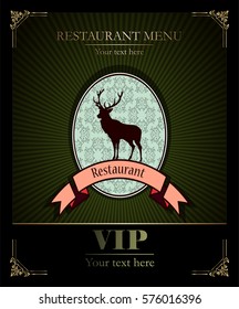 Restaurant menu design. Deer.Vip.