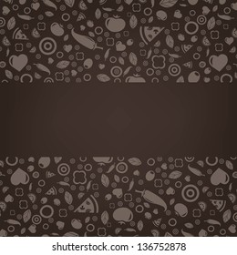 Restaurant-Menü-Design mit Farbverlauf-Mesh, Vektorgrafik