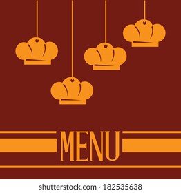 Restaurant menu design over red background,vector illustration