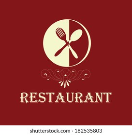 Restaurant menu design over red background,vector illustration