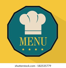 Restaurant menu design over yellow background,vector illustration