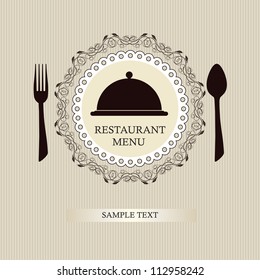 Restaurant menu design / Menu design with spoon and fork