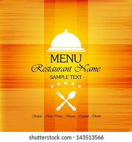 Restaurant menu design / Menu design with spoon and fork 