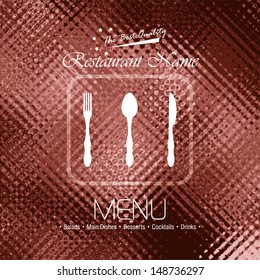 Restaurant menu design / Menu design with spoon, fork and knife 