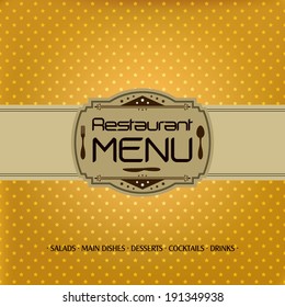 Restaurant menu design / Menu design with spoon, fork and knife 