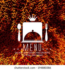 Restaurant menu design / Menu design with spoon and fork 