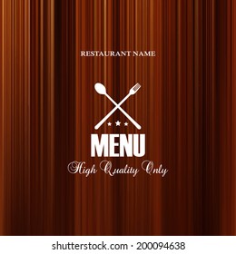 Restaurant menu design / Menu design with spoon and fork 