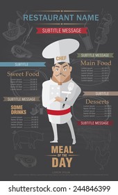 restaurant menu design template.