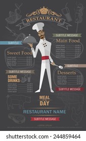 restaurant menu design template