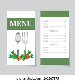 Restaurant menu design template