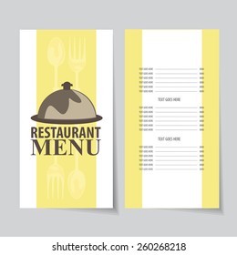 Restaurant menu design template