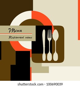 restaurant menu design template, copy space