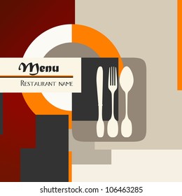 restaurant menu design template, copy space