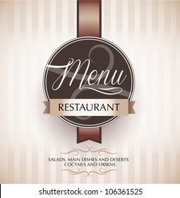 Restaurant menu design template - vector