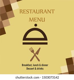  restaurant menu design template vector illustration