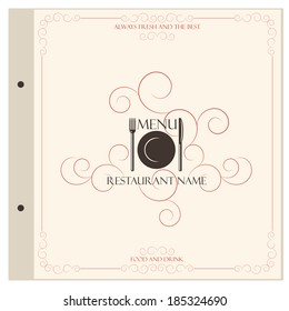 Restaurant menu design template - vector