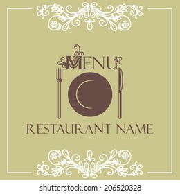 Restaurant menu design template - vector