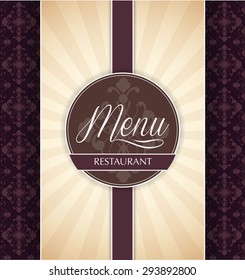 Restaurant menu design template - vector