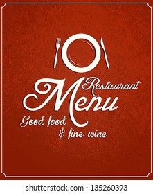 Restaurant menu design. Vector