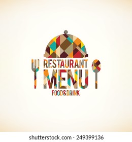 Speisekarte-Design des Restaurants. Vektor Menü Broschüre Vorlage für Café, Kaffeehaus, Restaurant, Bar. Logo-Design für Lebensmittel und Getränke