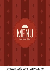 Restaurant menu design. Vector brochure template for cafe, coffee house, restaurant, bar. Food and drinks logotype symbol design. Vintage background