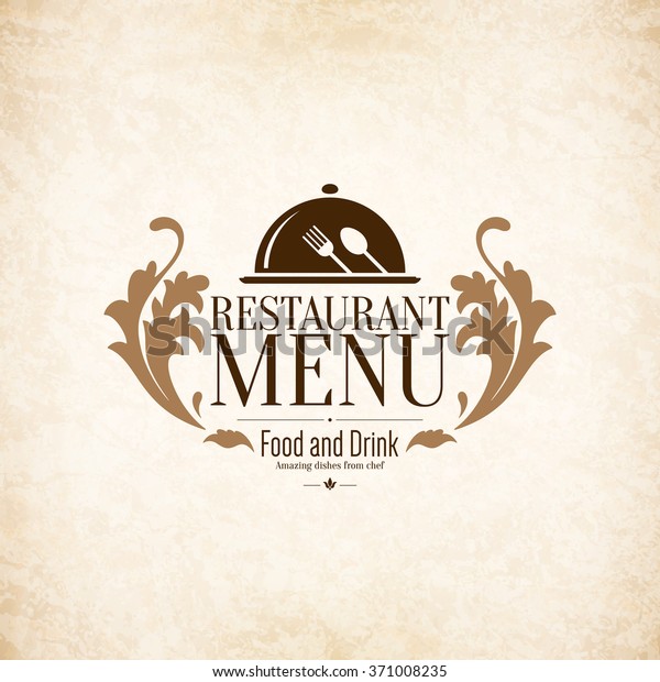Restaurant Menu Design Vector Brochure Template Stock Vector (Royalty ...