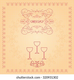 Restaurant menu design vector eps 10 illustration