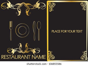 Restaurant menu design/ Vector illustration
