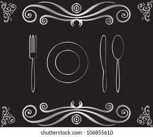 Restaurant menu design/ Vector illustration