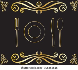 Restaurant menu design/ Vector illustration