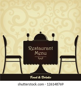 Restaurant menu design. Vector illustration.