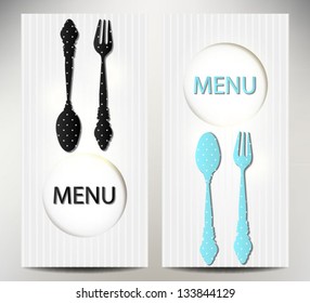 Restaurant menu design Vector illustration
