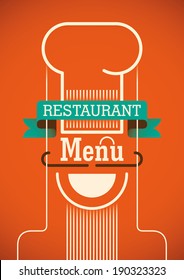 Restaurant menu design. Vector illustration.