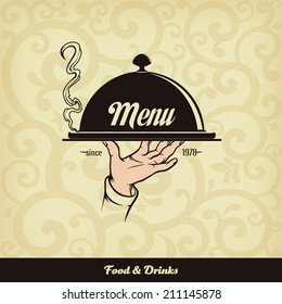 Restaurant menu design. Vector illustration.