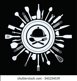 restaurant menu design, vector illustration