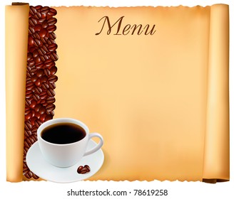 Restaurant menu design. Vector illustration.