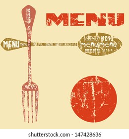 restaurant menu design,free copy  space, vector