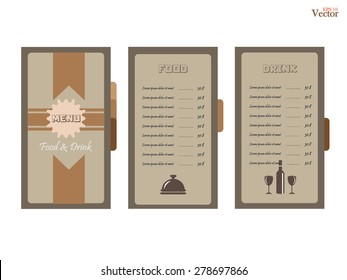 Restaurant menu design.menu.vector illustration.