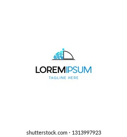 Restaurant Menu Digital Pixel Abstract Creative Modern Technology Logo 