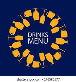 Restaurant Menu, Drink, Vector Art