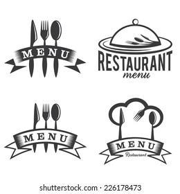 Restaurant And Menu Elements Set