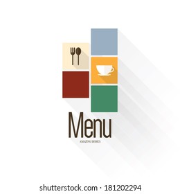 Menú de restaurante. Diseño plano