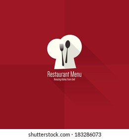 Restaurant menu. Flat design