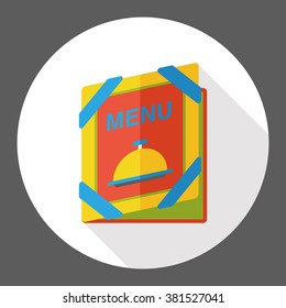 restaurant menu flat icon