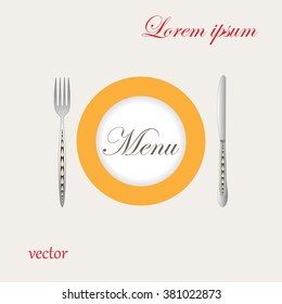 Restaurant menu icon