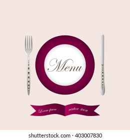 Restaurant menu icon