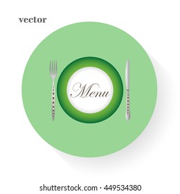 Restaurant menu icon