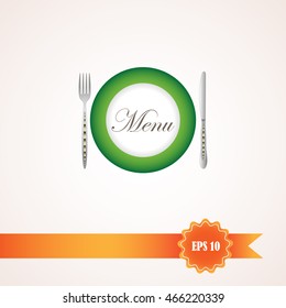 Restaurant menu icon