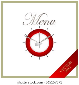 Restaurant menu icon