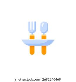Icono de menú de restaurante Estilo plano